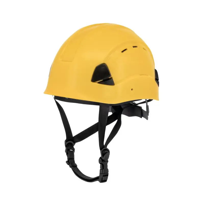 DeWALT DPG22V Yellow Vented Type II Class C Safety Helmet – 4-Point Ratchet Suspension, Adult Size