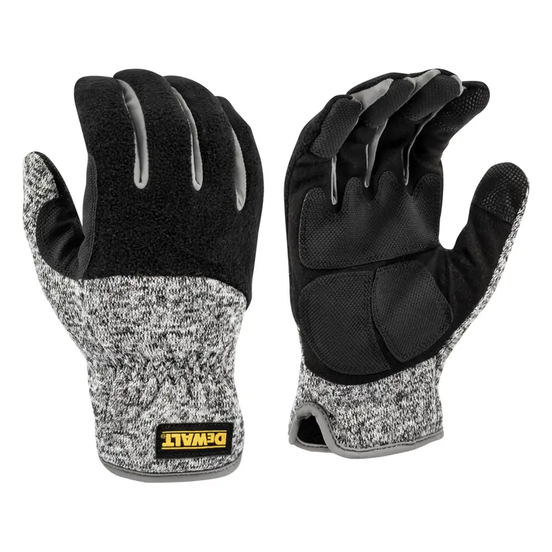DEWALT DPG751 Cold-Weather Work Gloves – Padded Fleece Palm, Touchscreen-Compatible, X-Large