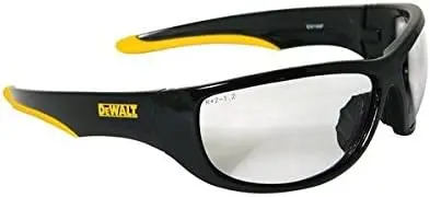 DeWALT DPG94-1D Full-Frame Safety Glasses with Large Clear Lens and Glare Protection