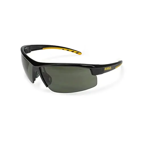 DEWALT DPG99 ANSI Z87.1+ Polarized Safety Glasses with Rubber-Tip Temples, Adjustable Nose Bridge, Neck Strap & Storage Pouch