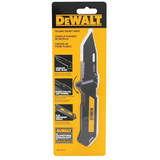 DEWALT Folding Pocket Knife – Compact, Durable Utility Blade