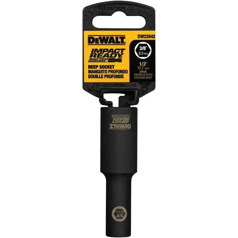 DEWALT IMPACT READY 7/8-Inch Deep Socket — 1/2-Inch Drive, 6-Point