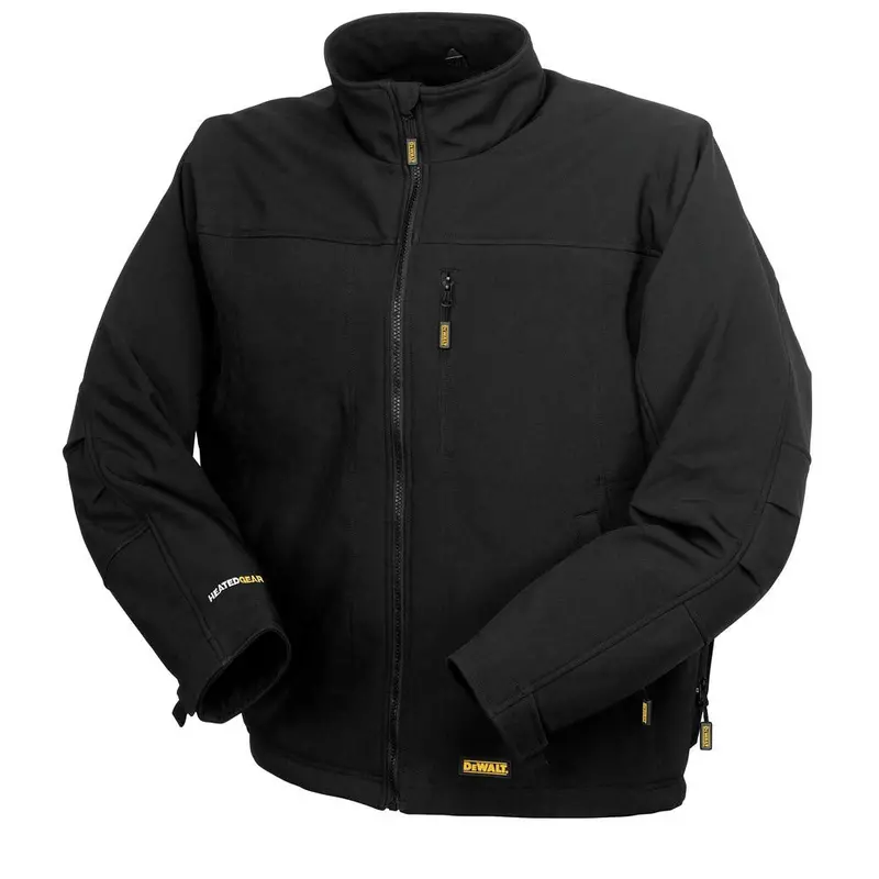 DEWALT Men’s Soft Shell Heated Jacket – Large, Black