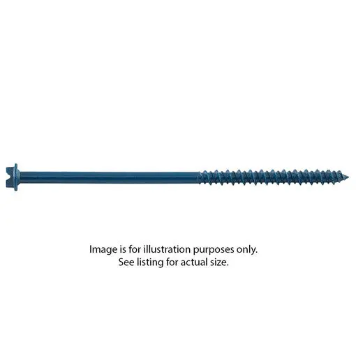 DeWALT Ultracon+ Blue Hex Washer Gimlet Screw – 3/16″ x 3-3/4″, 100-Pack