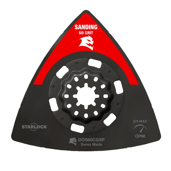 Diablo DOS60CGSP 3-1/2″ Starlock Oscillating Sanding Plate – 60-Grit Medium Grit