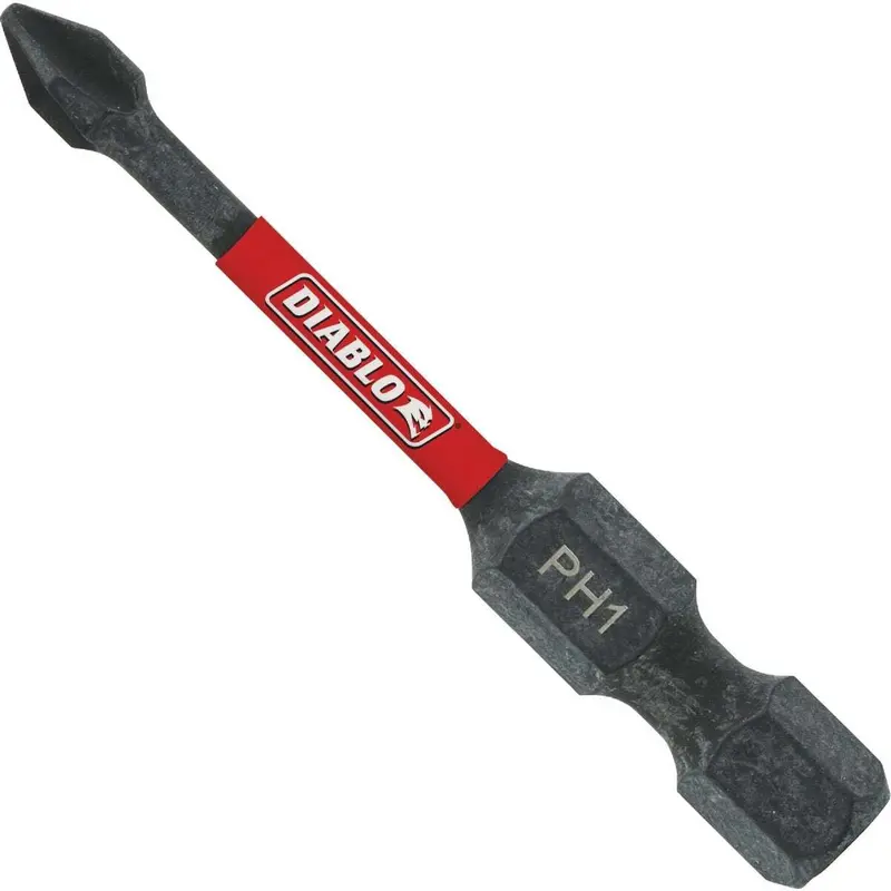 Diablo DPH12B #1 Phillips Drive Bit – 2″ Length, 1/4″ Hex Shank