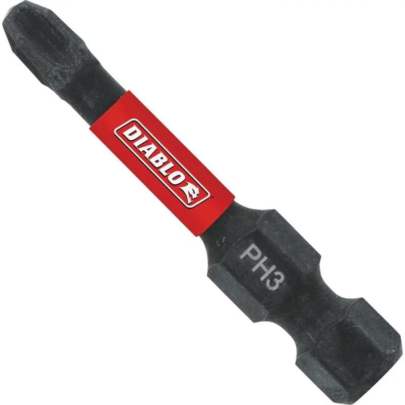 Diablo DPH32B #3 Phillips Drive Bit – 2″ Length, 1/4″ Hex Shank