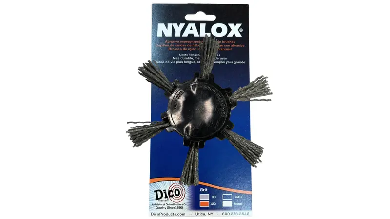 Dico 541-776-4 Nyalox 4″ Multi-Purpose Flap Wheel Brush – 80 Grit, Coarse Nylon