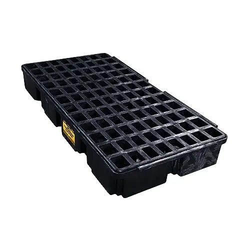 Eagle 2-Drum Spill Containment Platform – 30-Gallon Sump, 5,000-Lb Capacity, USA-Made