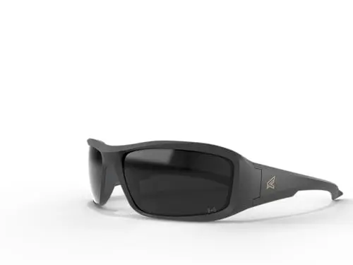 EDGE Brazeau Polarized Safety Glasses – ANSI Z87.1, UV400, Non-Slip Fit (Black Frame)