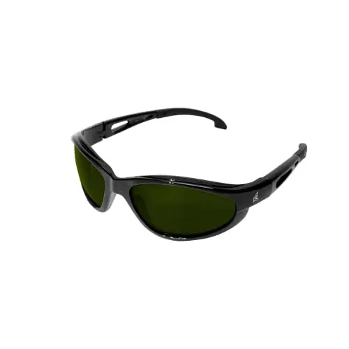 Edge Dakura Wraparound Safety Glasses – ANSI/ISEA Certified, UV400, Anti-Scratch, Non-Slip, IR5 Welding Lens