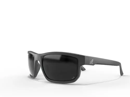 EDGE Defiance Wayfarer ANSI Z87 Tinted Safety Sunglasses – Matte Black Frame, Smoke Vapor Shield
