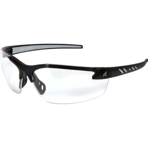 EDGE DZ111-G2 Zorge G2 Wraparound Safety Glasses – Clear Lens, 5.04-Inch Width, UV400 & Military-Grade Protection