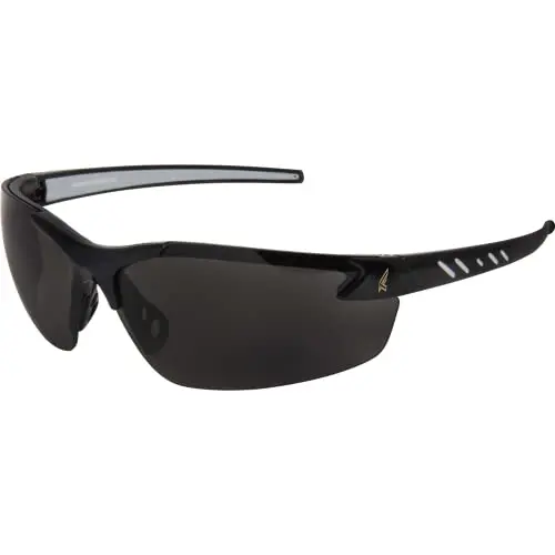 EDGE DZ116-G2 Wrap-Around Safety Glasses – ANSI/ISEA & MCEPS Compliant, Smoke Lens