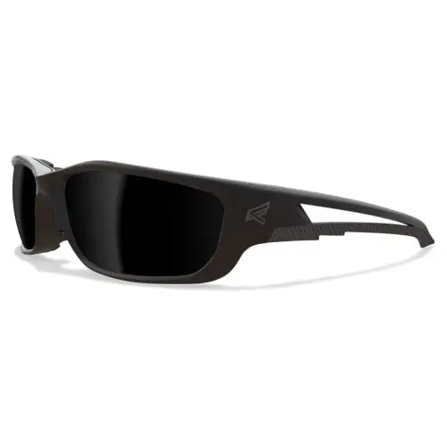 EDGE Kazbek XL Polarized Safety Glasses – Smoke Lens, Anti-Scratch & Non-Slip, ANSI/ISEA & MCEPS Certified