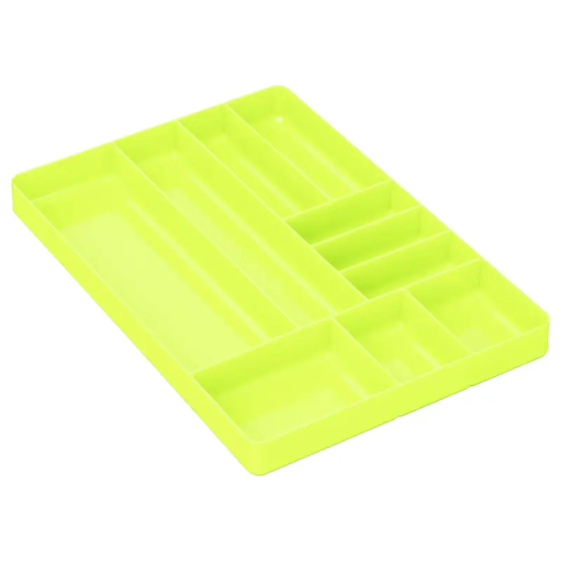 Ernst 10-Slot High-Visibility Drawer Organizer – Stackable Low-Profile Tray for Tools, Fasteners & Workshop Supplies – Made in USA