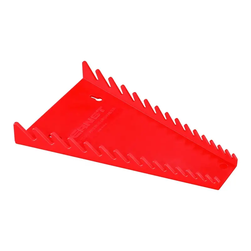 ERNST 5030 13-Slot Wrench Tray – Compact Red Organizer for Hand Tools