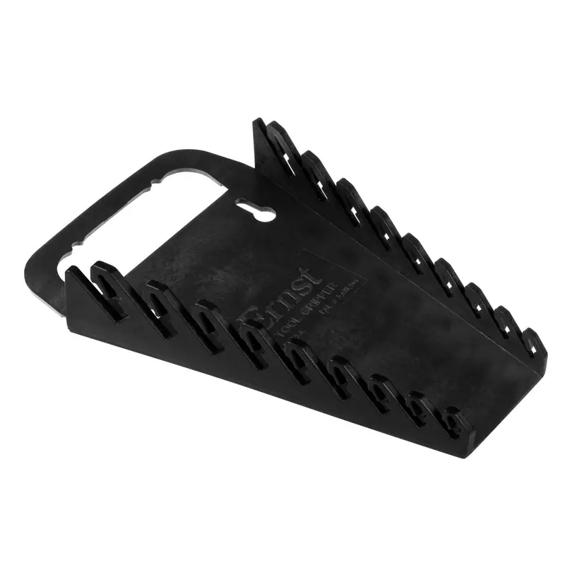 Ernst 5085 Portable 9-Wrench Gripper – Flexible One-Handed Organizer (1/4″–3/4″, 6–15 mm), Black