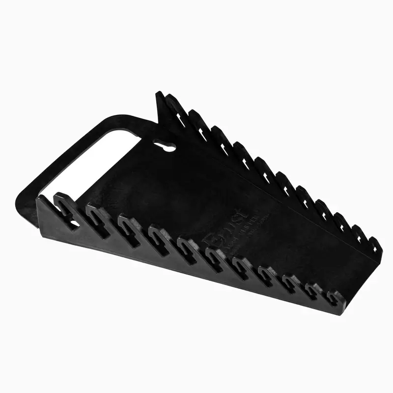 ERNST 5087 Portable Gripper Wrench Organizer – 11-Slot Flexible Grip for 1/4″–7/8″ (6–16 mm), Black