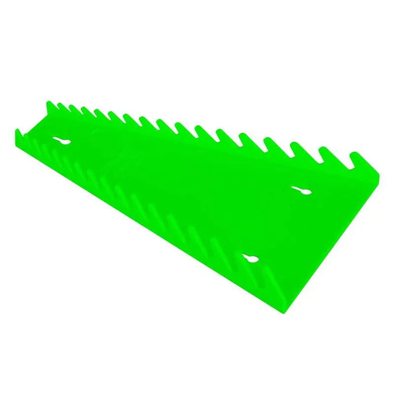 ERNST 5151 Reverse-Wrench Storage Tray – 16-Slot Wall-Mount or Toolbox Organizer in Vibrant Green