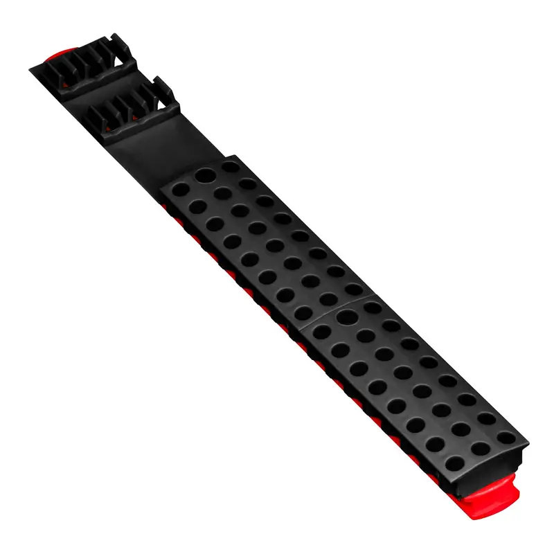 Ernst 54-Piece Magnetic Bit Bar – Tool Chest or Truck Drawer Mount, Red & Black