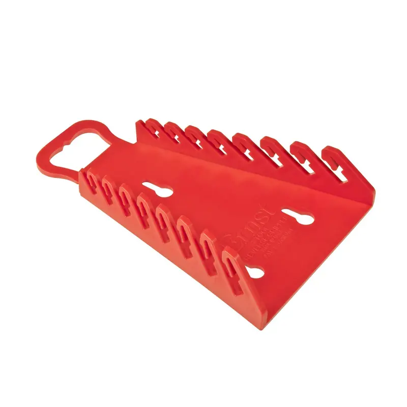 Ernst 8-Slot Red Reverse-Grip Wrench Organizer – Reversed Layout for Improved Workflow