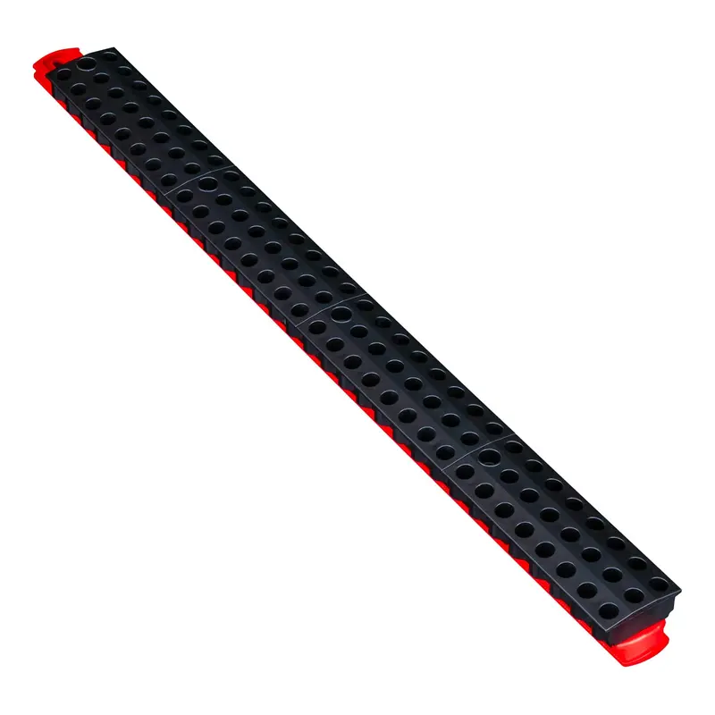 Ernst 96-Piece Magnetic Bit Bar – Heavy-Duty 1/4″ Hex Bit Holder, Red/Black