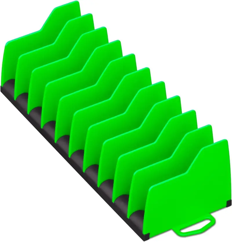 Ernst Plier Pro No-Slip Plier Organizer – Premium Vibrant Green Toolbox Solution (Made in USA)
