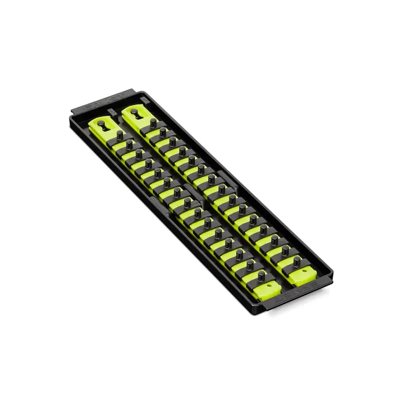 Ernst Socket Boss 13-Inch 1/4-Inch Drive Organizer – High-Visibility Rails, Made in USA