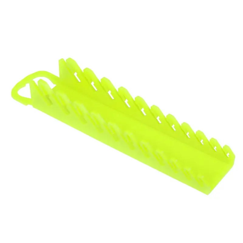 ERNST Stubby Gripper Wrench Holder – High-Visibility 11-Slot Portable Wrench Organizer (3/8″ to 1″)