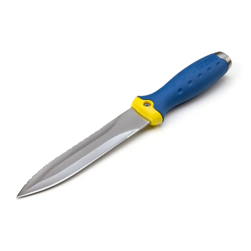 Estwing 42454 Double-Edged Duct Knife – 5.5″, Serrated Blade, Steel Pommel for Insulation Work