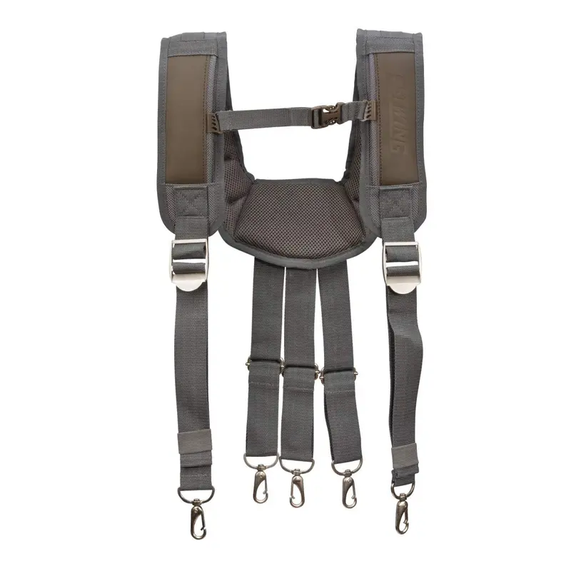 Estwing Cooling Mesh Tool Belt Suspenders – Padded, Adjustable with Steel Hardware & Chest Strap