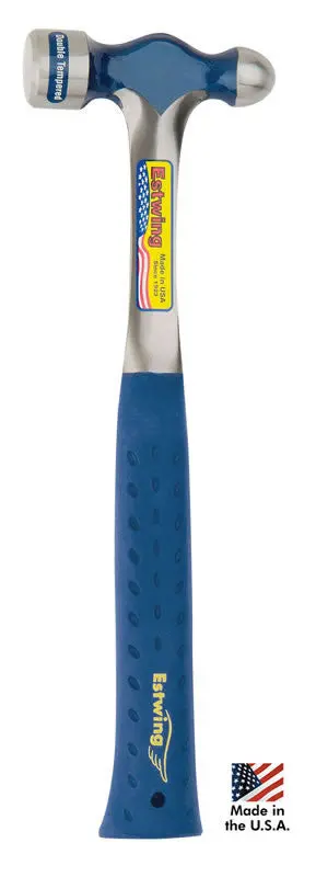 Estwing E3-16BP Ball Peen Hammer – 16 oz For Metalworking and Machining