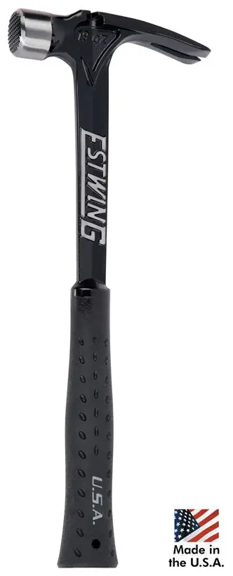 Estwing EB-19S Ultra Series Black Finish Hammer – 19 oz For Professional Striking Power