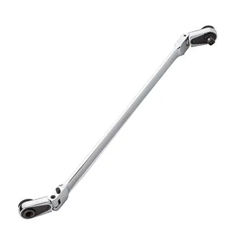 EZRED 4S12L 12″ Quarter-Stick Extension Bar – Chrome Finish, Locking Flex Heads, Dual 1/4″ Square & Magnetic Bit Drive