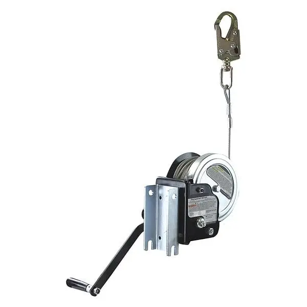 FallTech 7297 Steel Confined Space Winch – Manual Rescue Winch for Tight-Access Environments