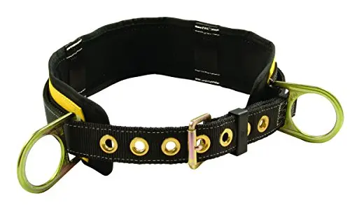 FallTech Premium 2-D-Ring Work Positioning Body Belt – Removable, Large Size