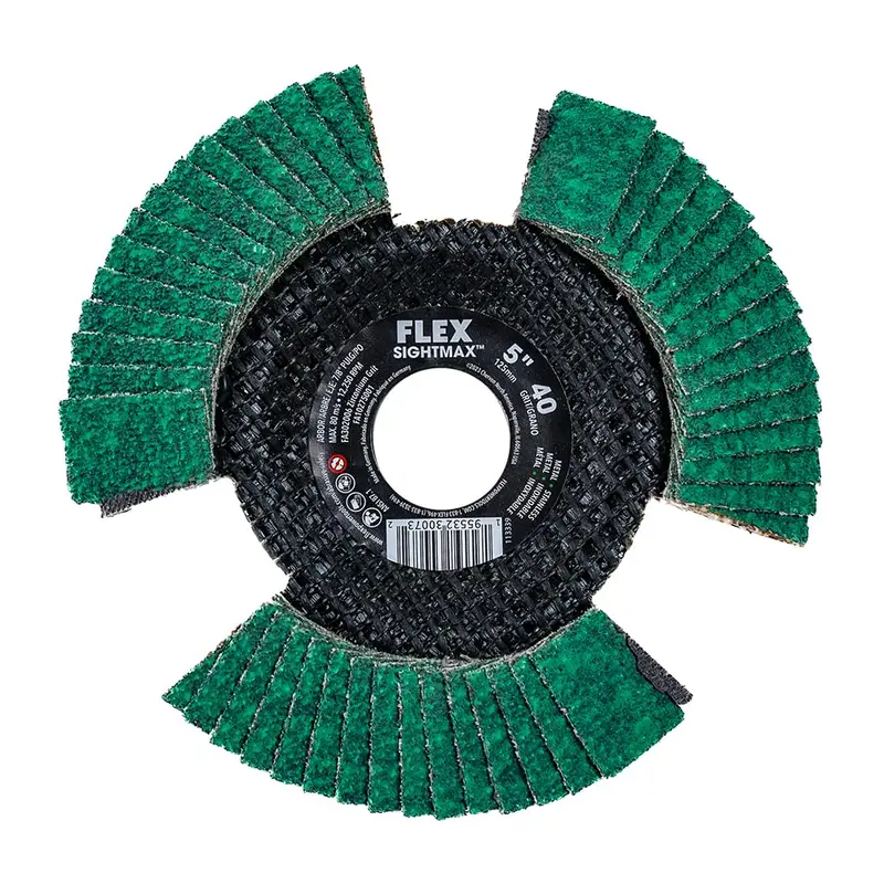 FLEX FA302006 – 5″ SightMAX Flap Disc, Type 29, 40 Grit