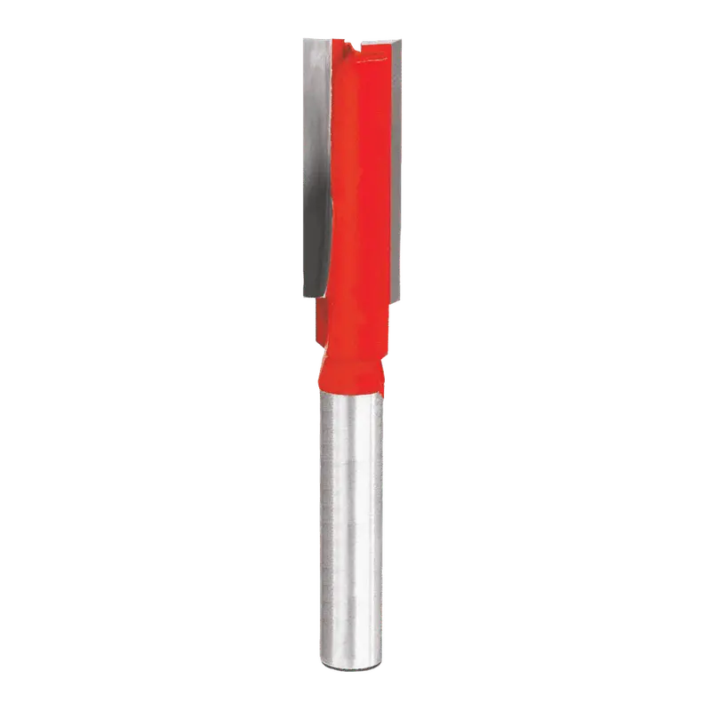 Freud 04-124 Double-Flute Straight Router Bit – 3/8″ Diameter, 1/4″ Shank, Carbide-Tipped