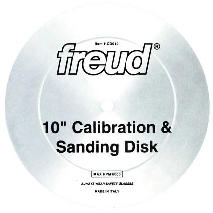 Freud 10″ Sanding & Calibration Disc – 5/8″ Arbor, Precision Balancing