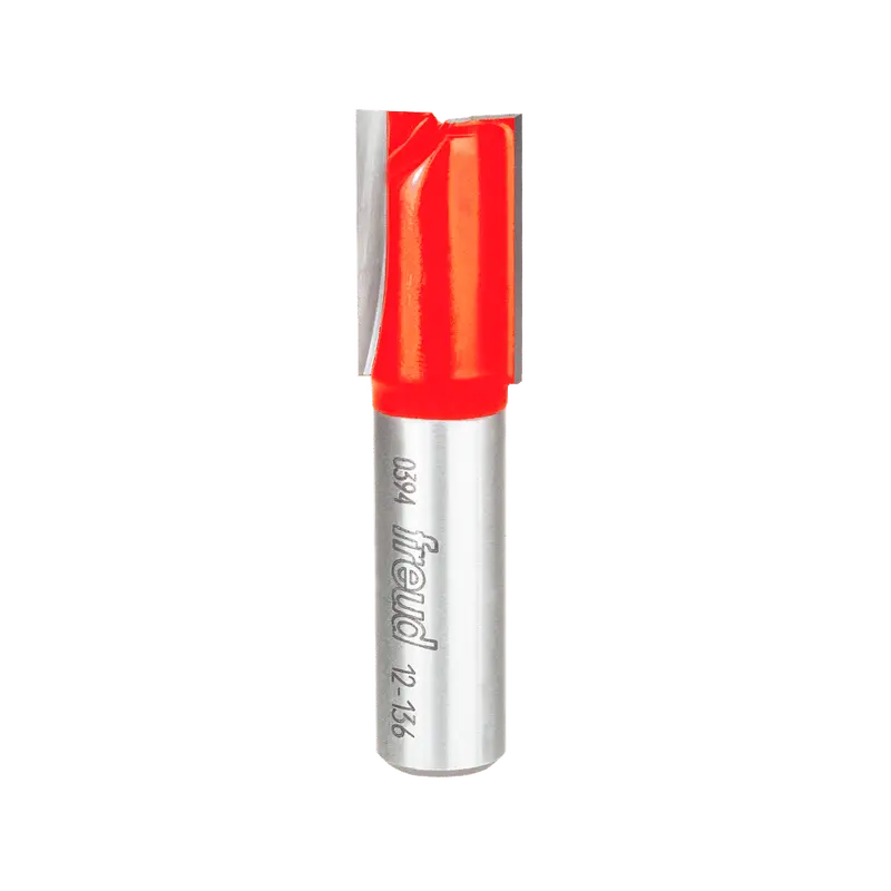 Freud 12-136 Double-Flute Straight Bit — 5/8″ Diameter, 1/2″ Shank
