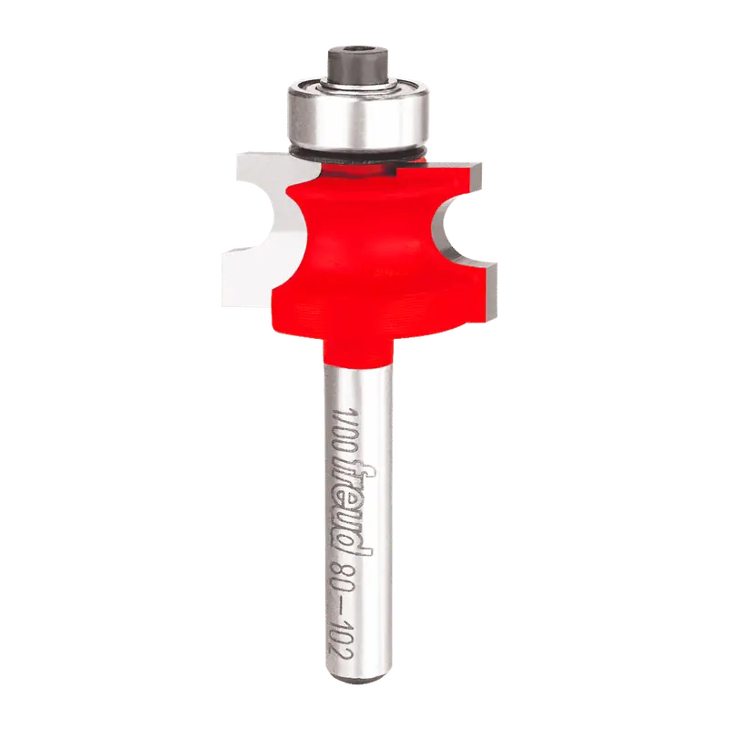 Freud 80-102 Traditional Beading Router Bit — 1/8″ Radius, 1/4″ Shank
