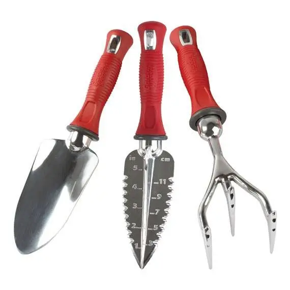 Garden Weasel 3-Piece Hand Tool Set – Trowel, Transplanter & Cultivator