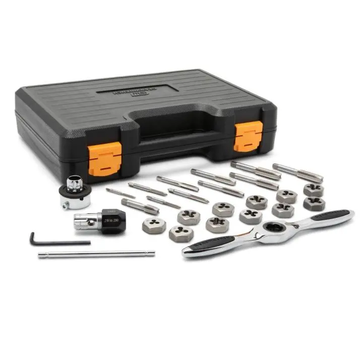 GEARWRENCH 27-Piece Metric Ratcheting Tap & Die Kit – Industrial-Grade Threading Set