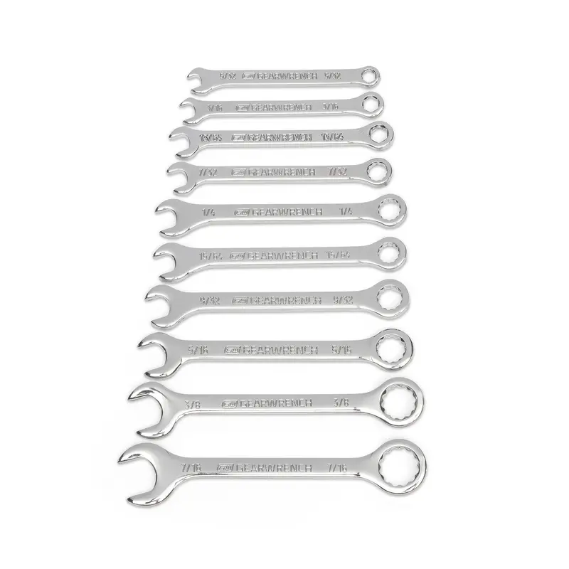 GEARWRENCH 86560 10-Piece SAE Midget Combination Wrench Set