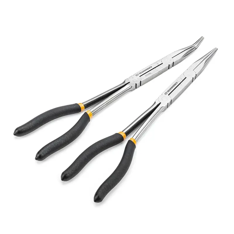 GEARWRENCH Double-X Plier Set – Straight & 45° Bent-Nose Configuration (2-Piece)