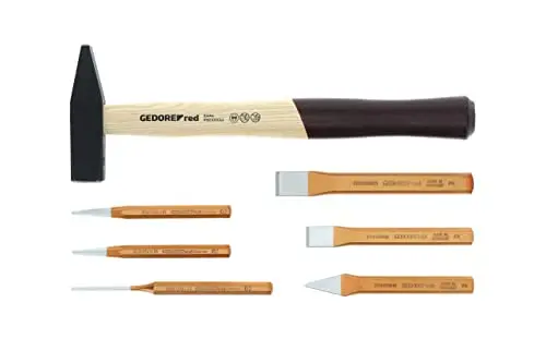 GEDORE 7-Piece Hammer and Chisel Set – 2/6 CT Modular Storage