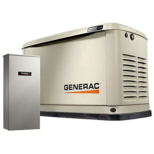 Generac Guardian 10kW Wi-Fi Home Standby Generator with 100-Amp Transfer Switch and G-Force Engine