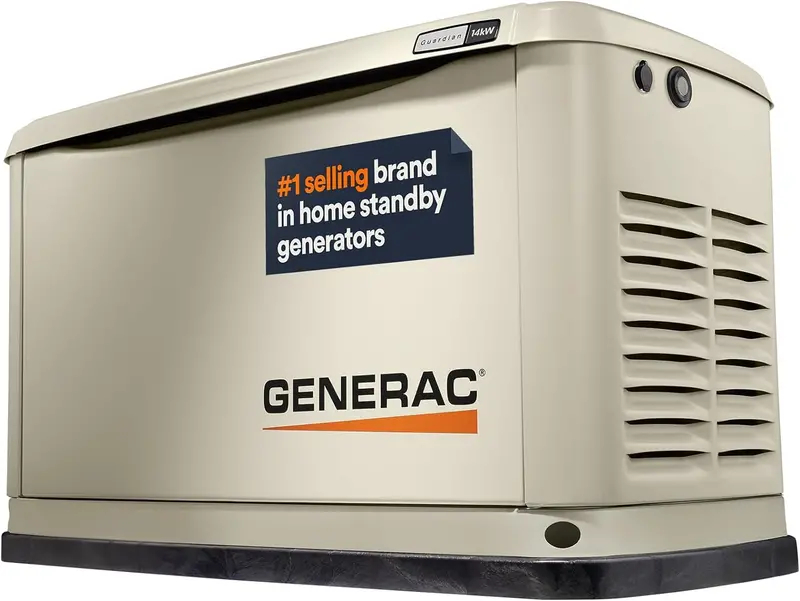 Generac Guardian 14kW Whole-House Standby Generator – Wi-Fi Enabled, Aluminum Enclosure