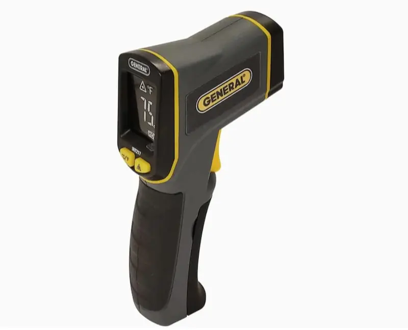 General Tools Non-Contact Infrared Thermometer – 10:1 D:S Ratio for Accurate Surface Temp Readings